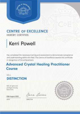 2 Advanced Crystal Healing Practitioner - Distinction